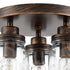 3-Light Mason Jar Ceiling Light Farmhouse Ceiling Light Fixture